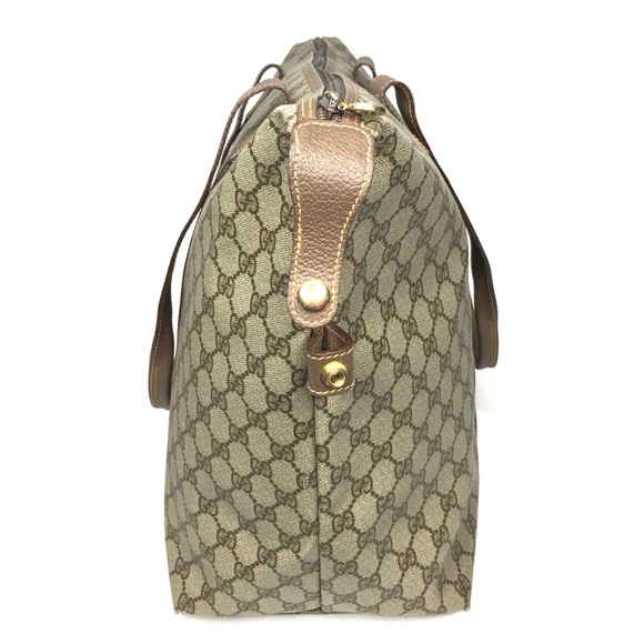 Gucci authentic brown monogram coated canvas XL tote bag - Picture 5 of 15